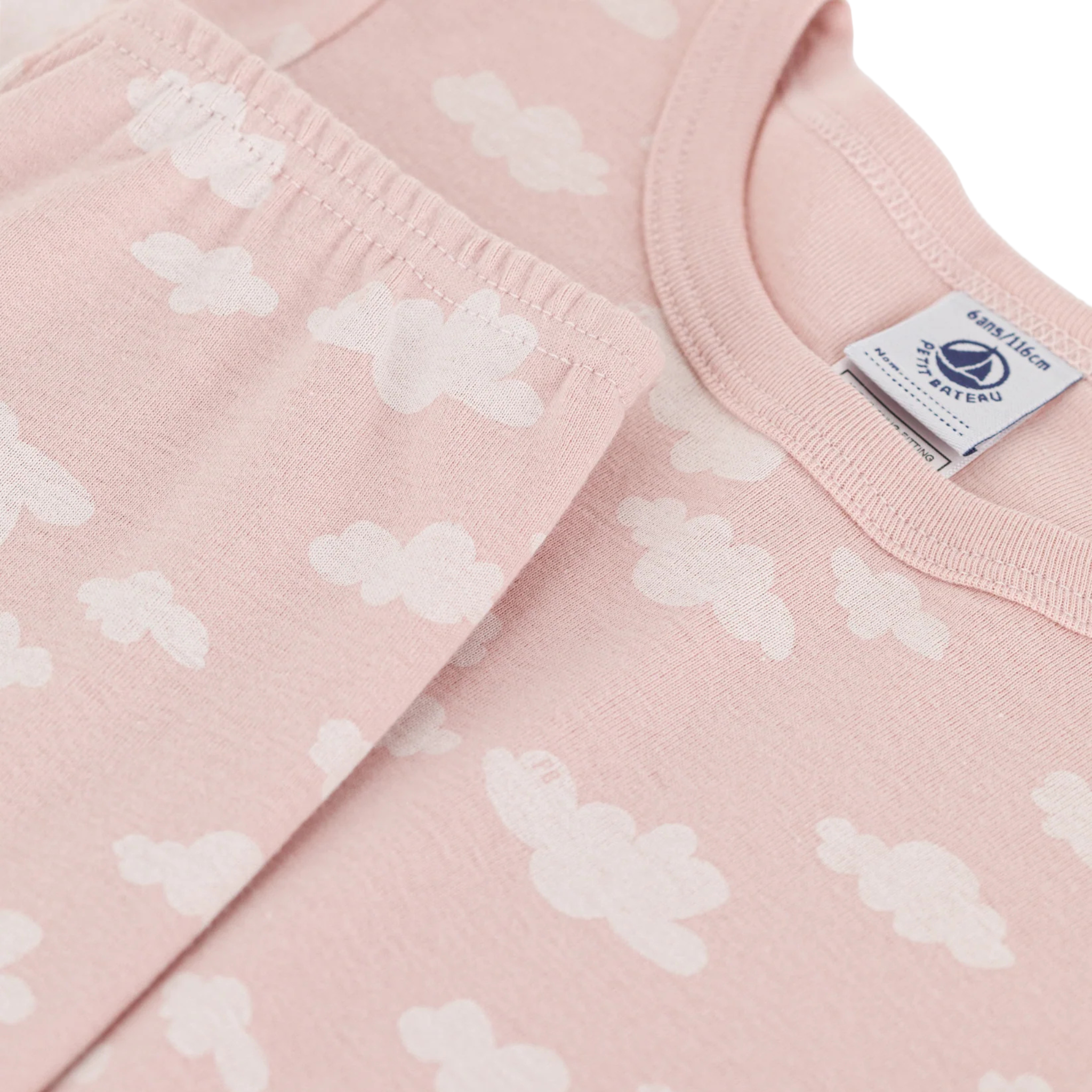 Petit Bateau Cloud Print Ls Loungewear