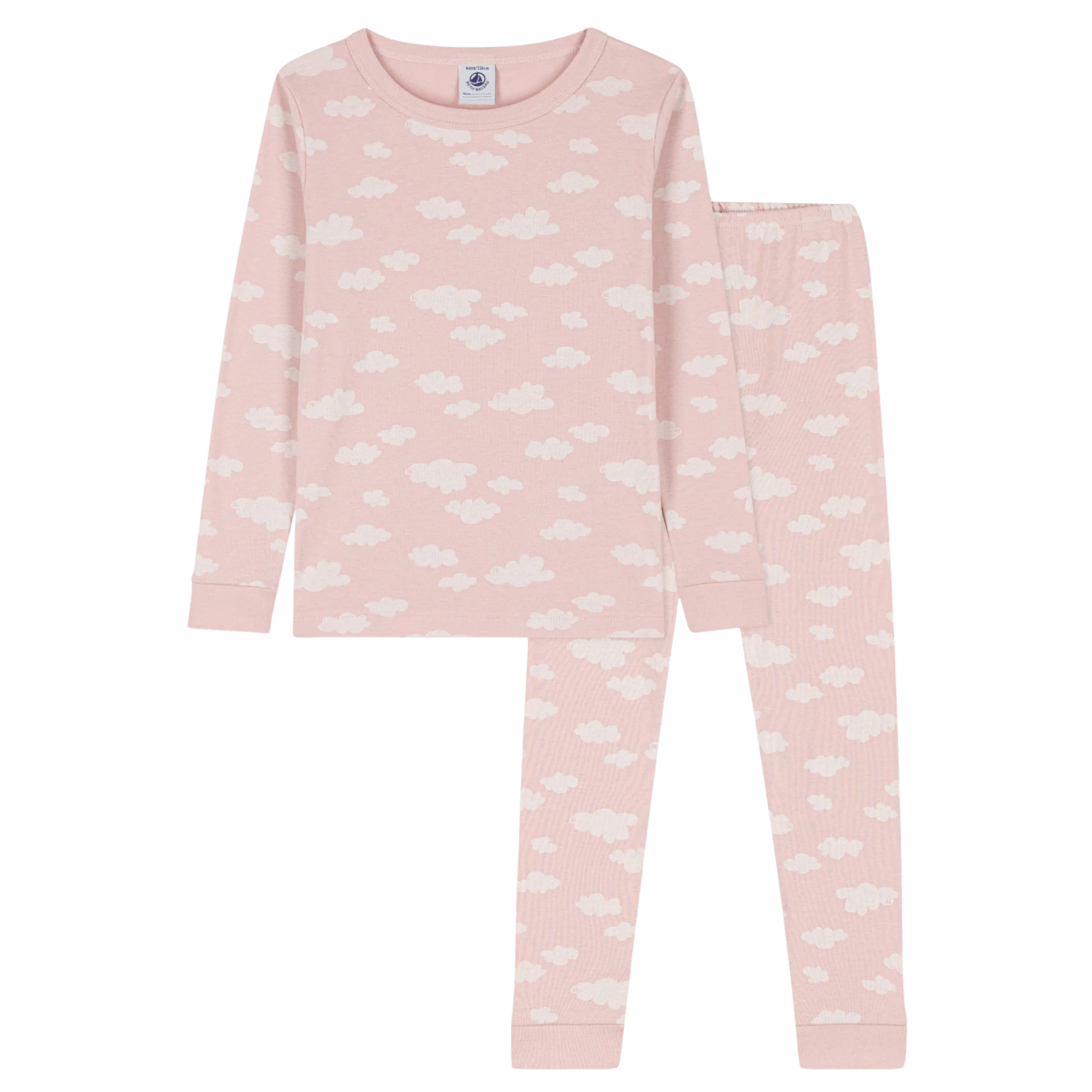 Petit Bateau Cloud Print Ls Loungewear