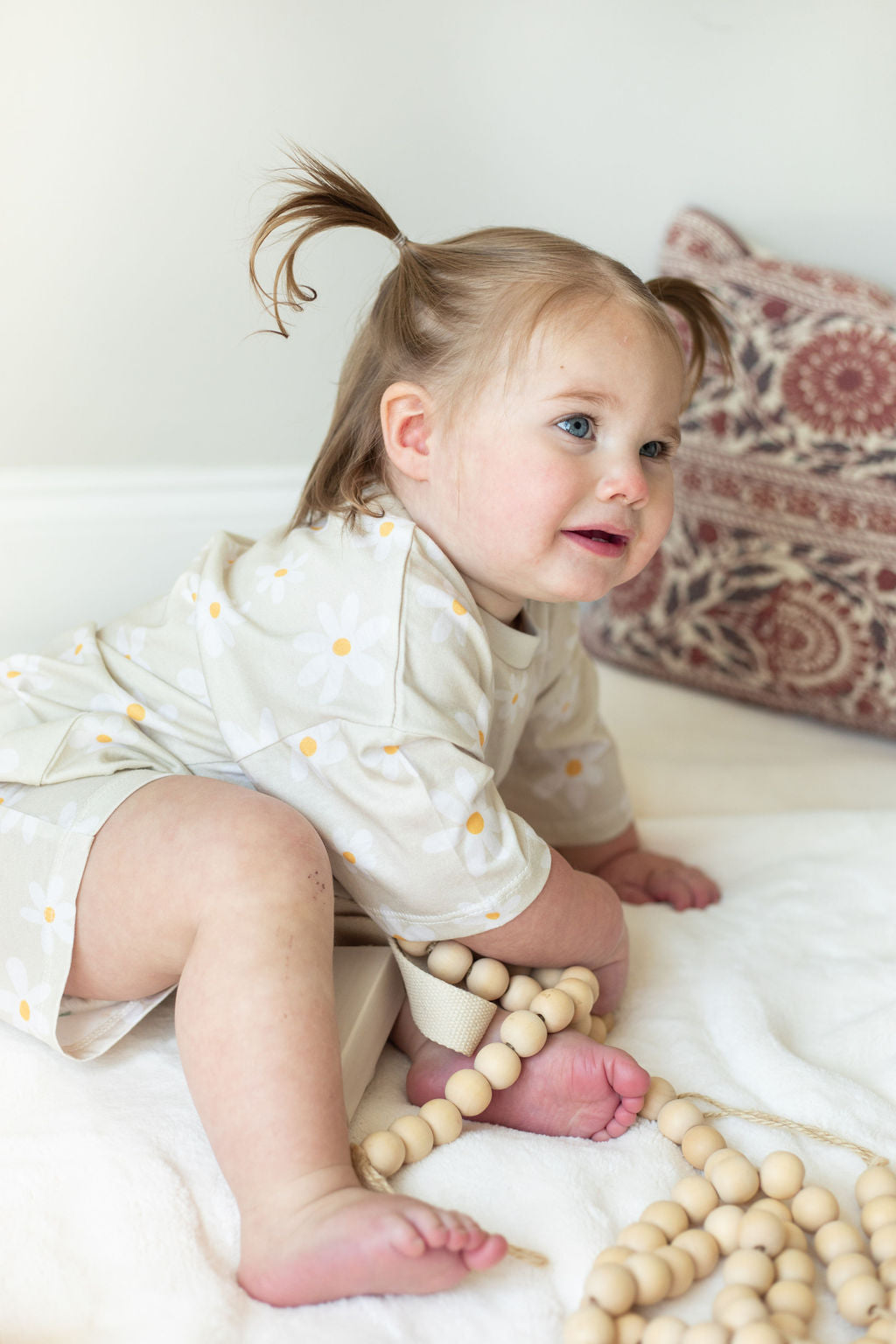 Emoji/smiley Face Short Sleeve Baby Lounge Set