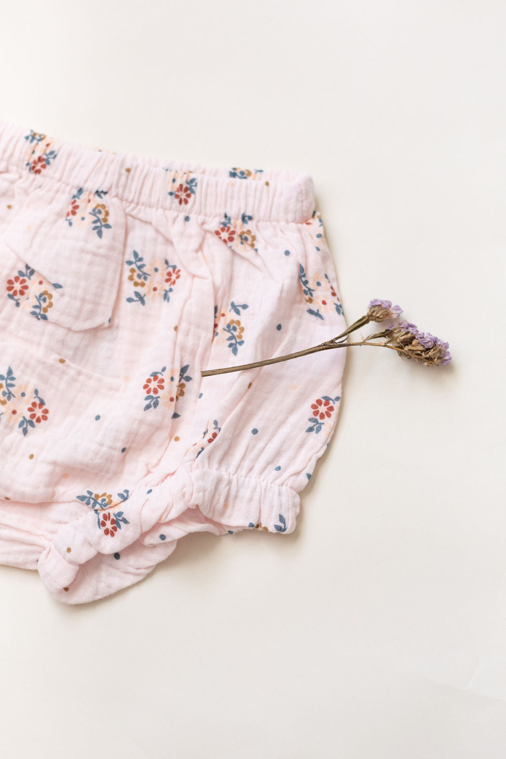 Organic Cotton Baby Girl Floral Dress With Bloomers