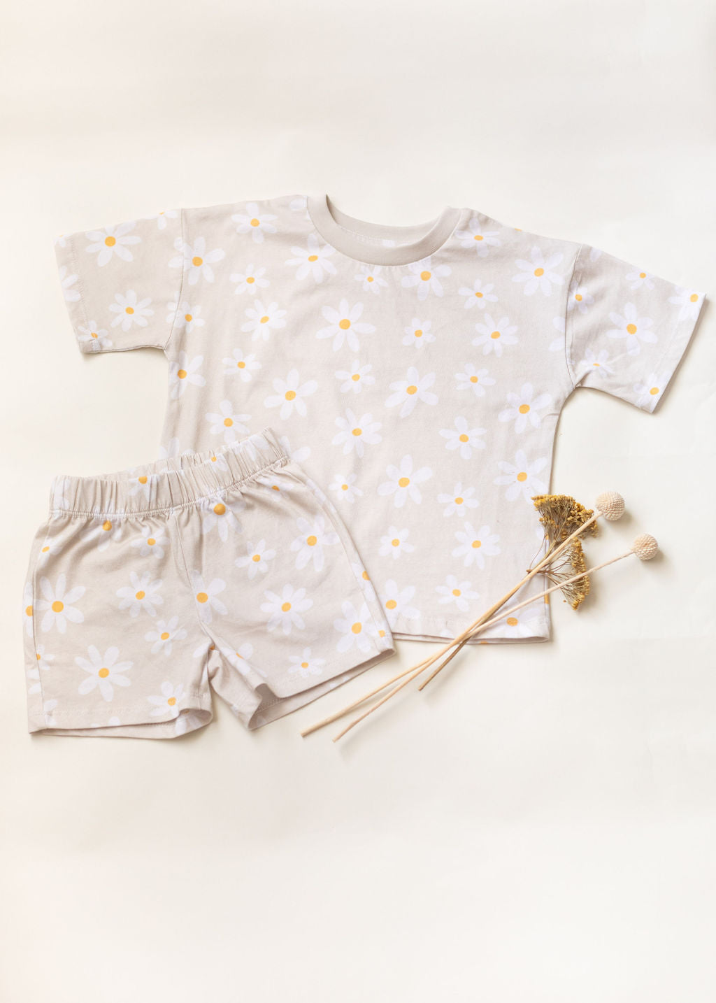 Checkered Short Sleeve Baby Lounge Set