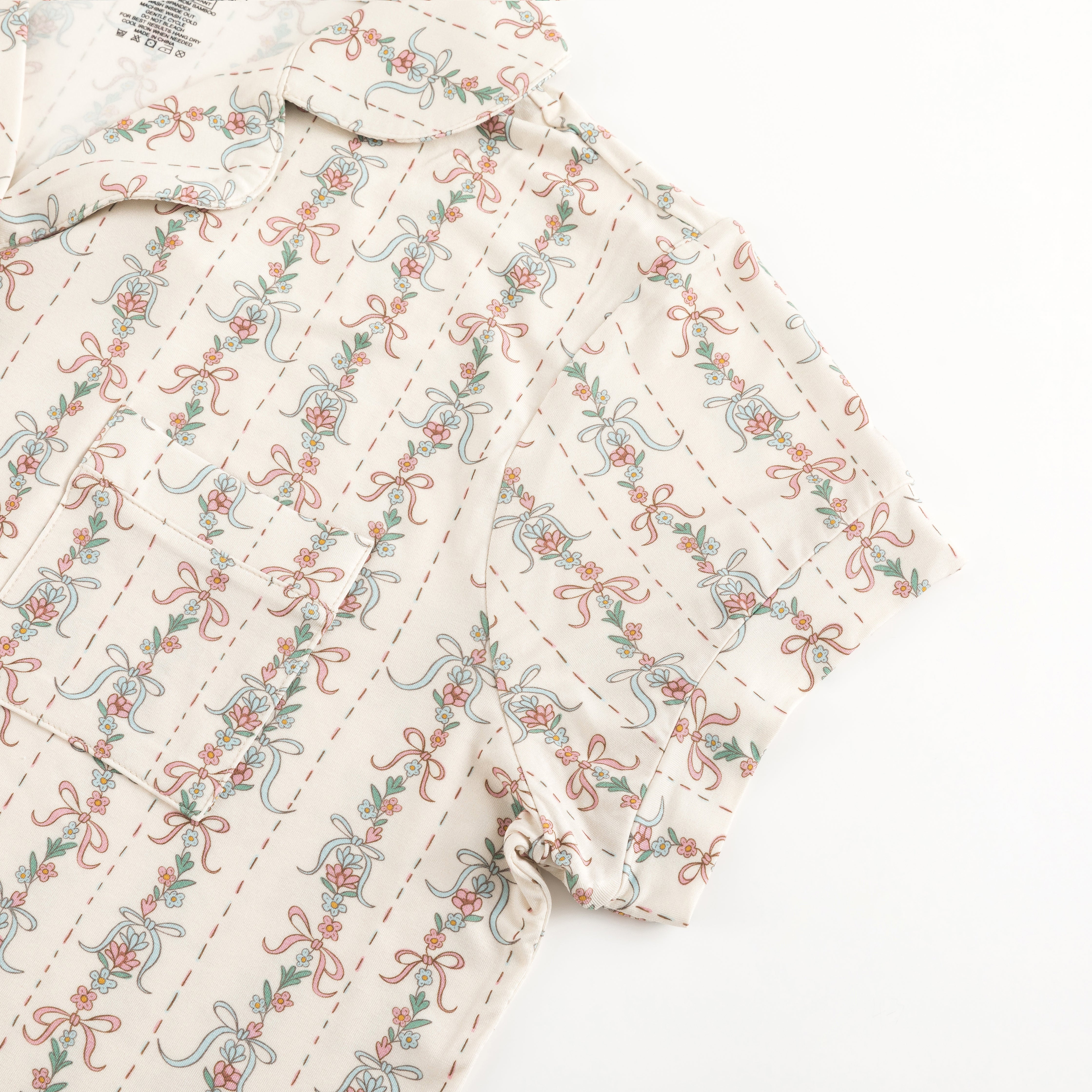 Bow Blossom (women's Short Sleeve Pj)