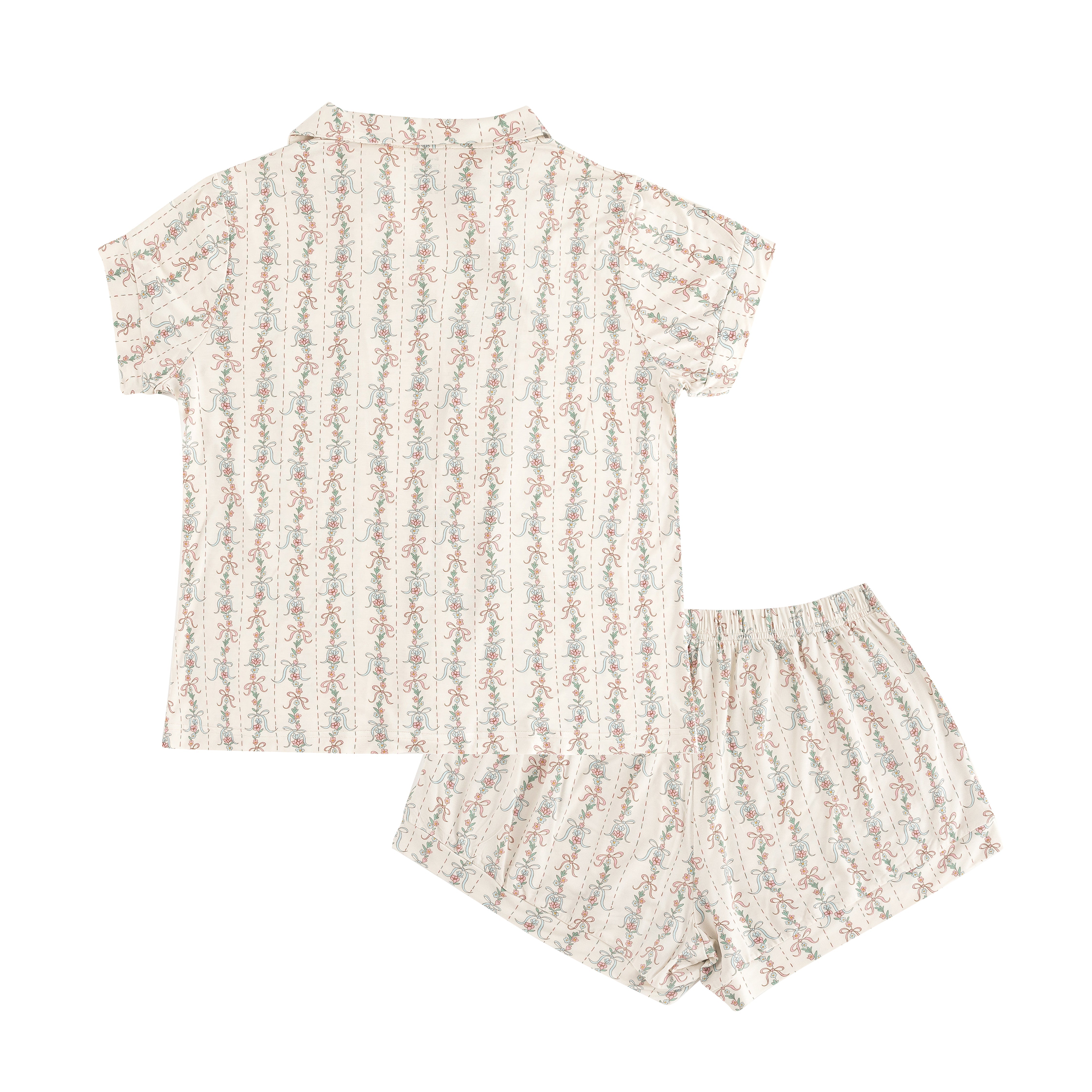 Bow Blossom (women's Short Sleeve Pj)