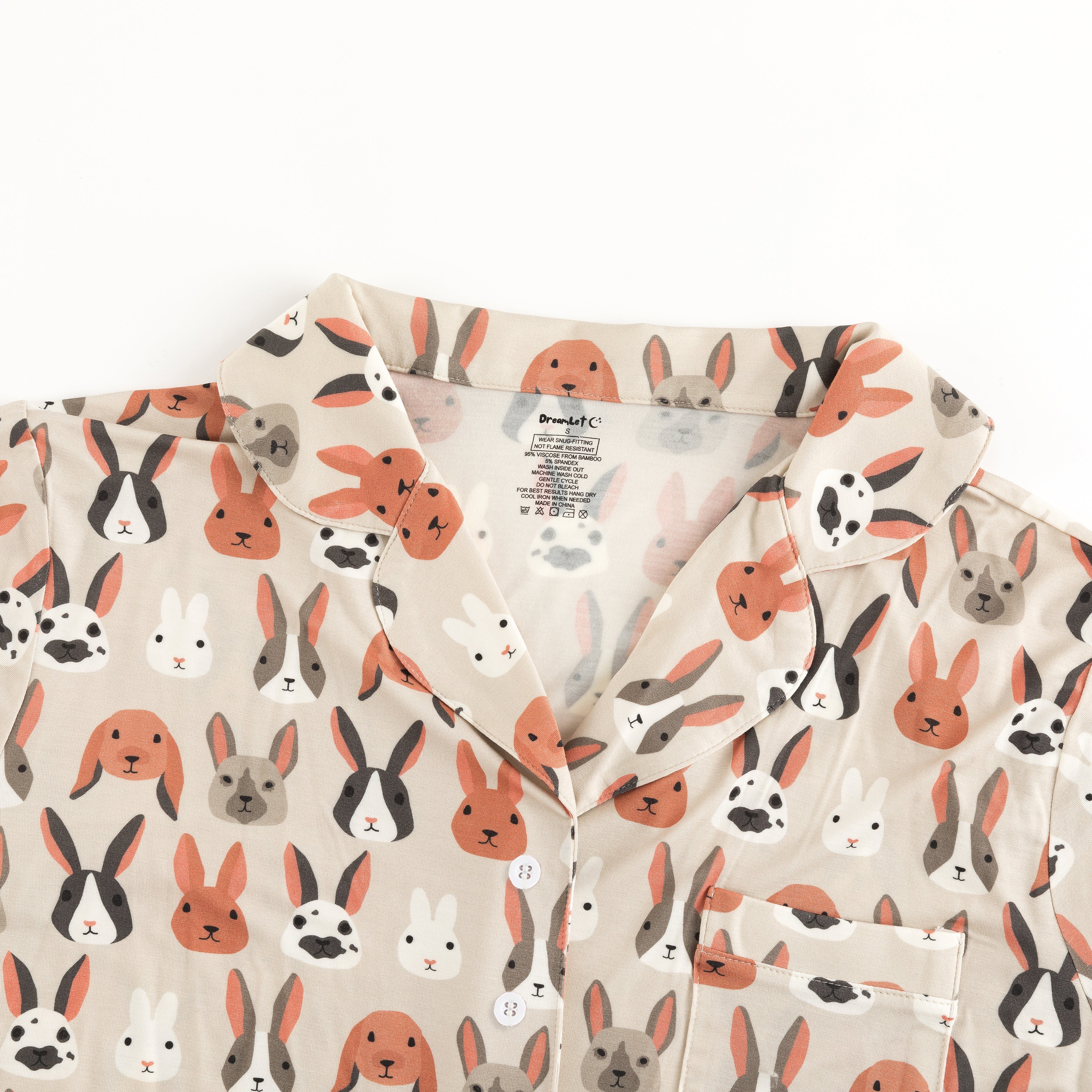 Bunny Crew (women's Short Sleeve Pj)