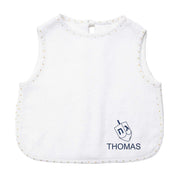 Hanukkah Apron Bib Gold Dot