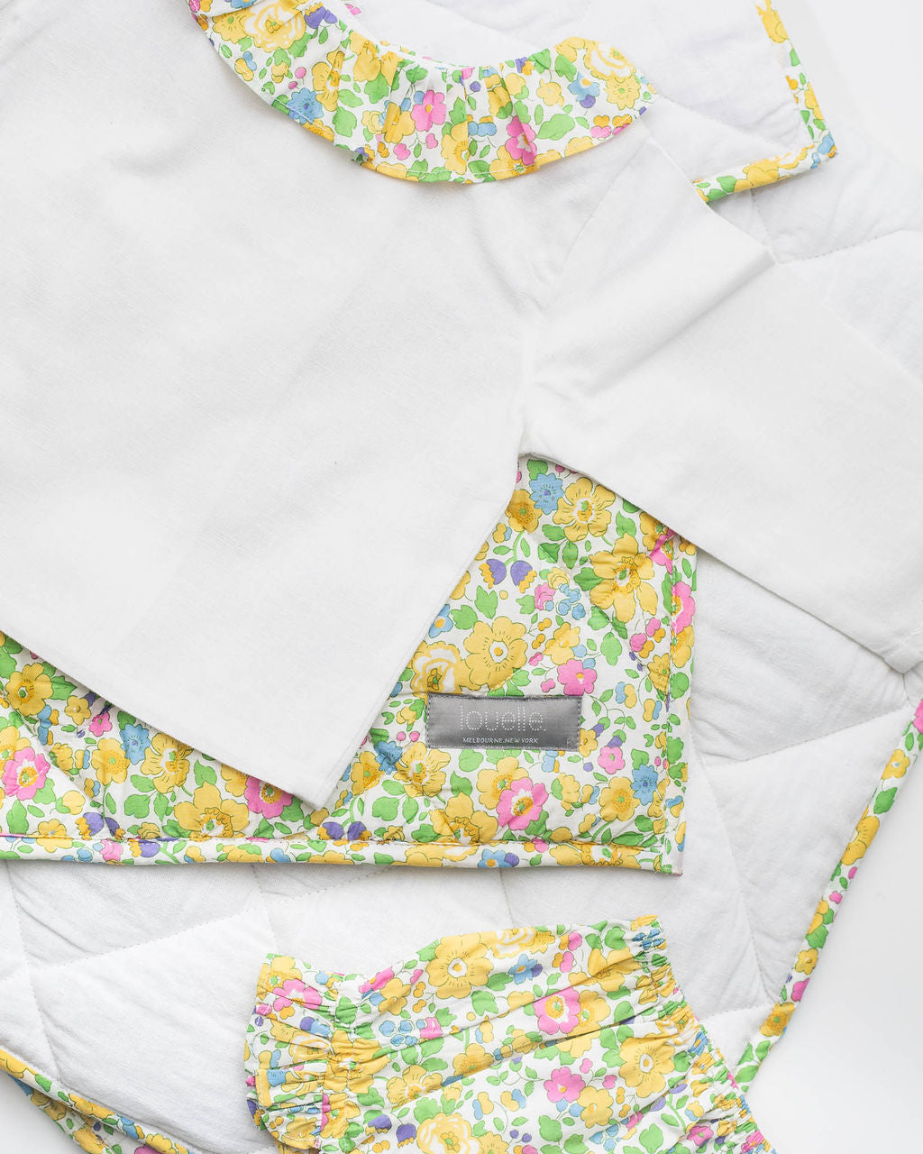 Gift Set | Double Button Blouse And Liberty 'betsy' Yellow Bloomer