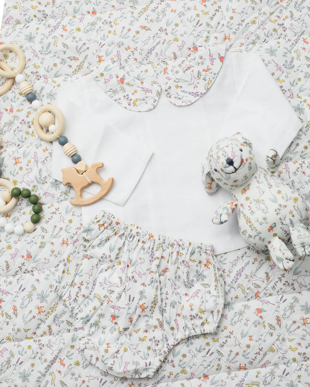 Gift Set | Double Button Blouse And Liberty 'theo' Bloomer