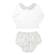 Gift Set | Double Button Blouse And Liberty 'theo' Bloomer