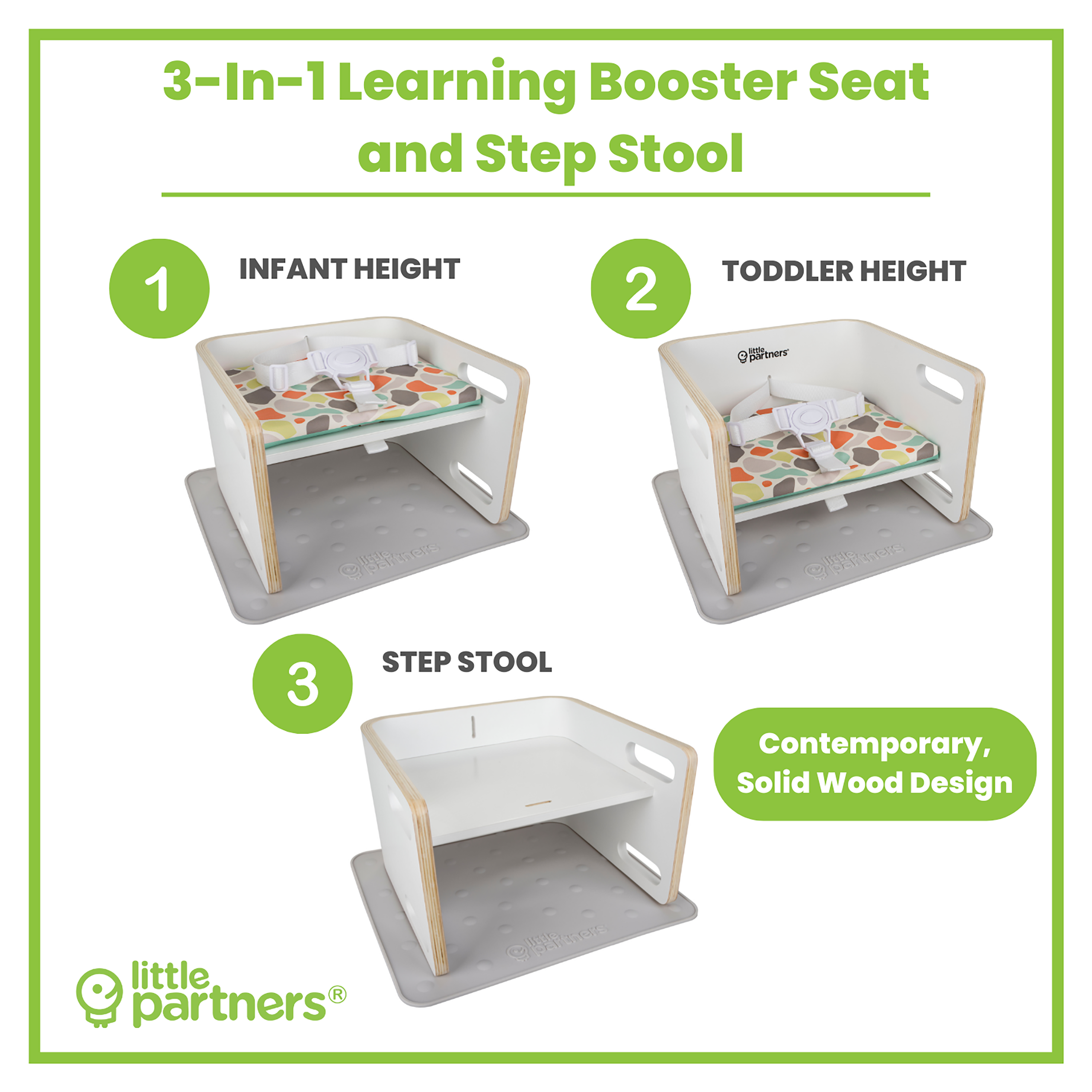 Copy Of 3-in-1 Learning Booster Seat And Step Stool