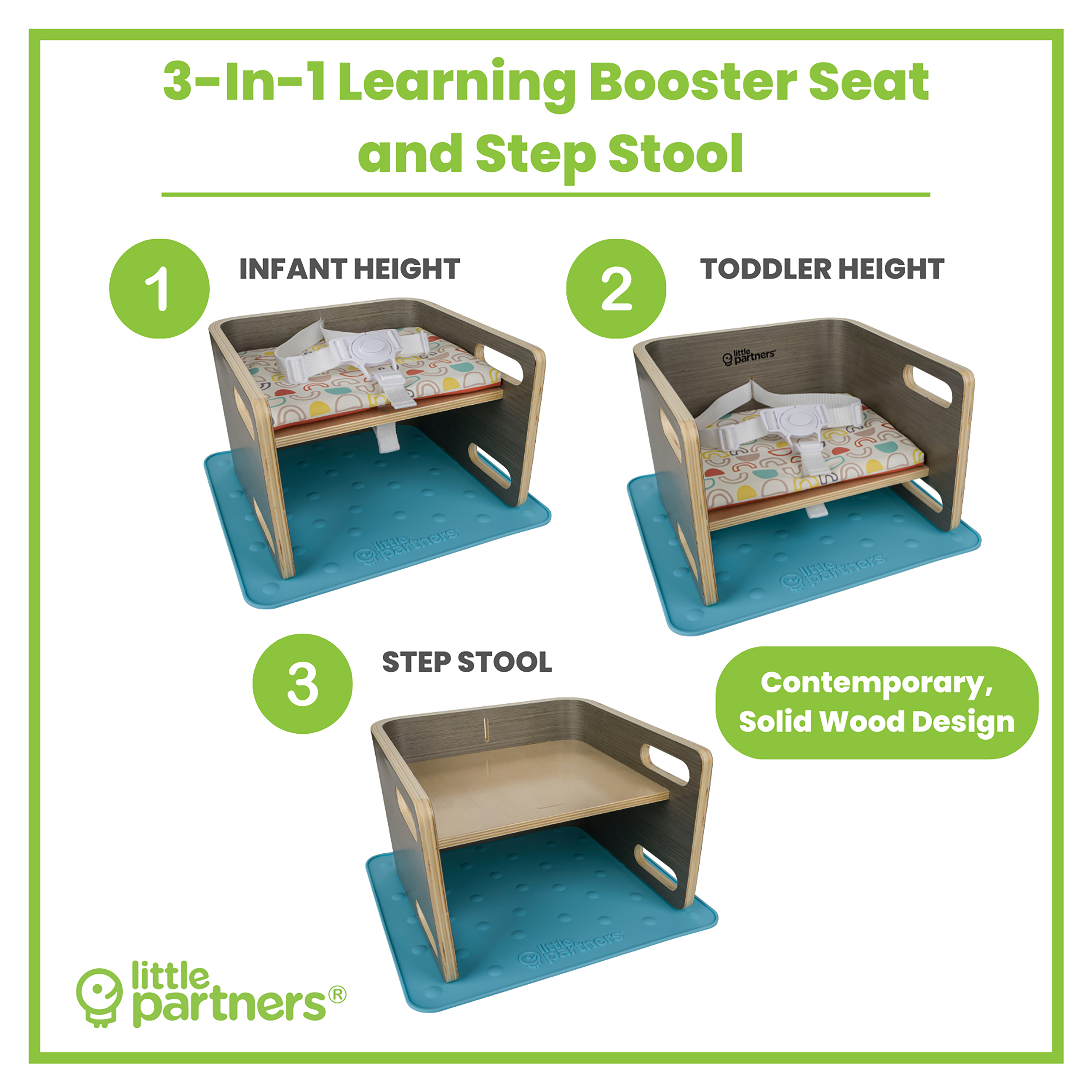 Copy Of 3-in-1 Learning Booster Seat And Step Stool