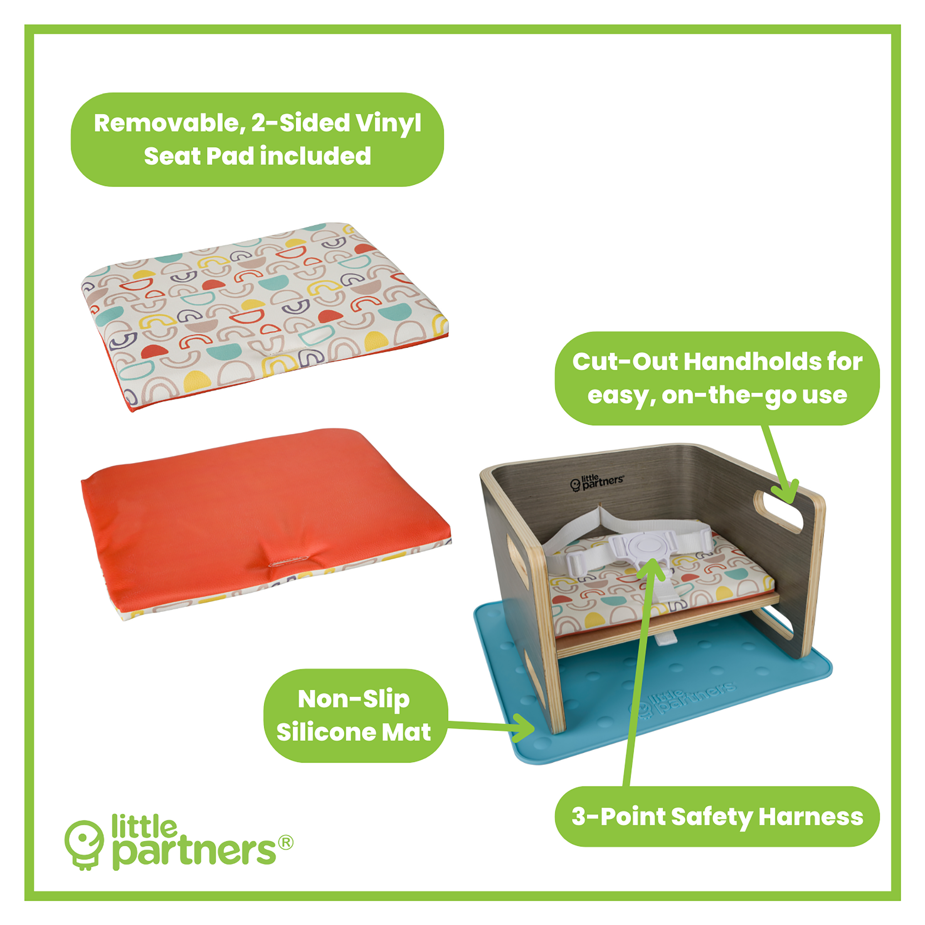 Copy Of 3-in-1 Learning Booster Seat And Step Stool