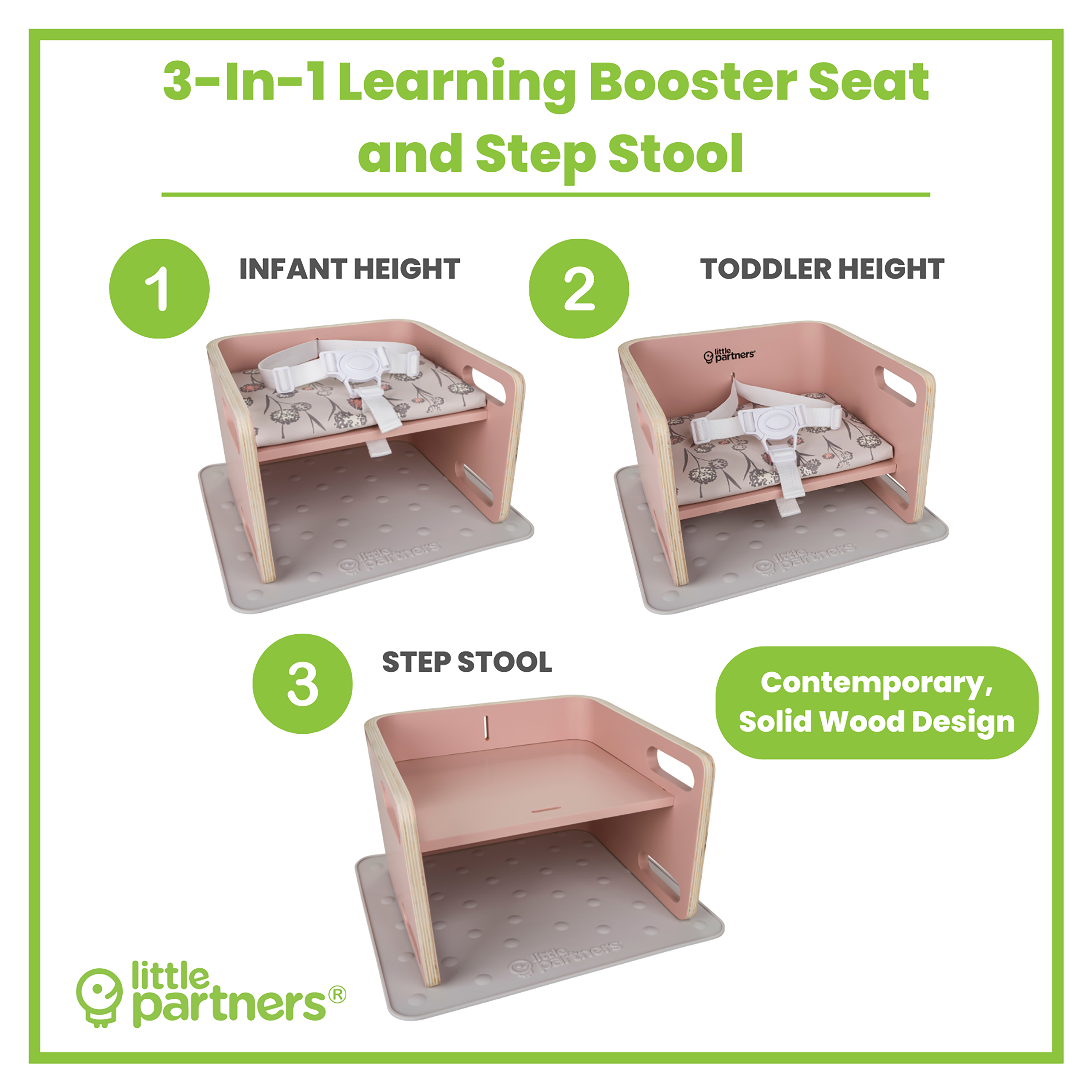 Copy Of 3-in-1 Learning Booster Seat And Step Stool