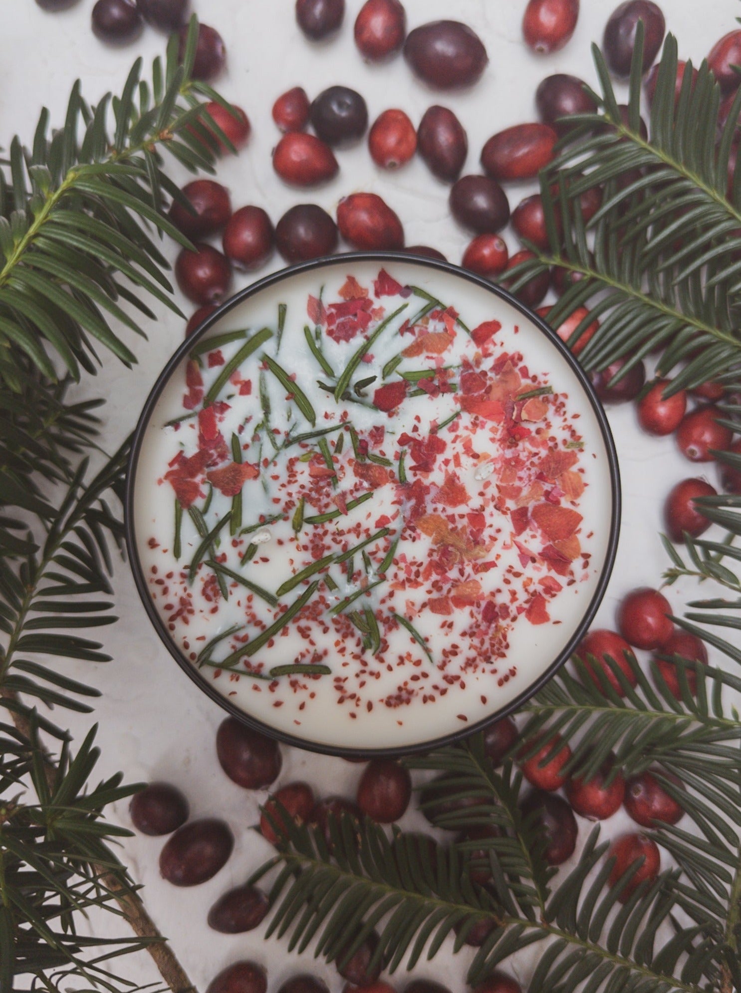 Gather Here Cranberry Pine Candle