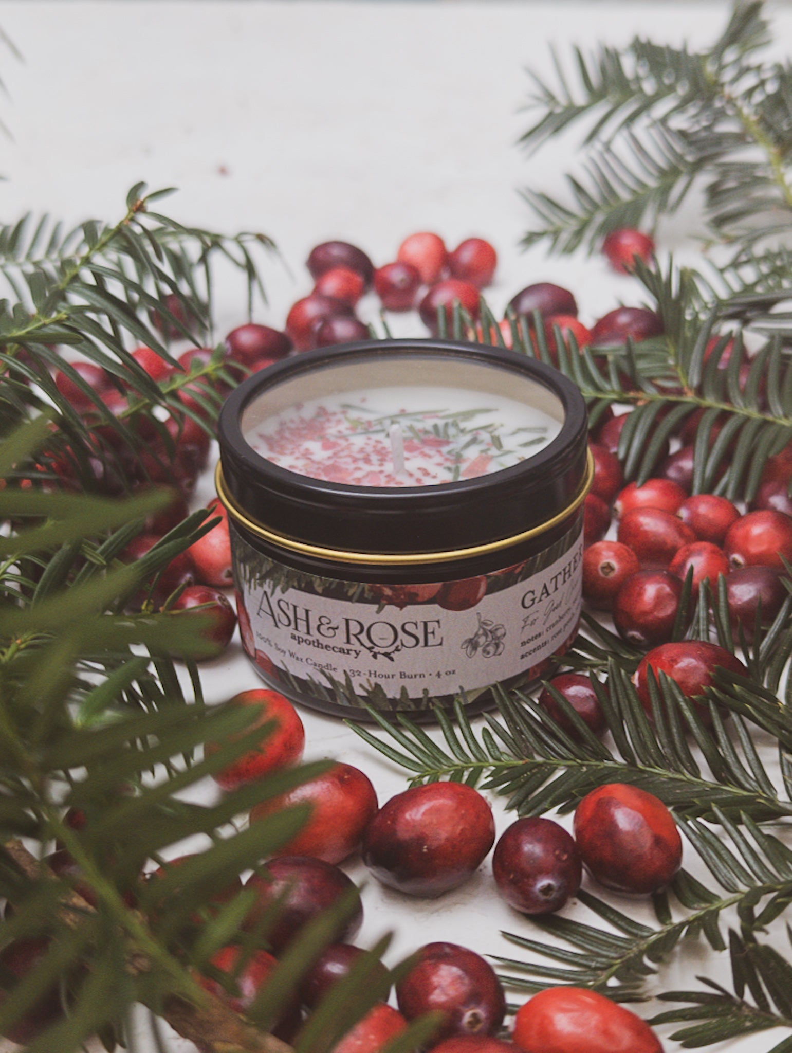 Gather Here Cranberry Pine Candle