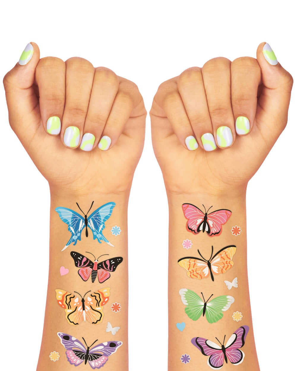 Butterfly Wishes Tats - 46 Foil Temporary Tattoos