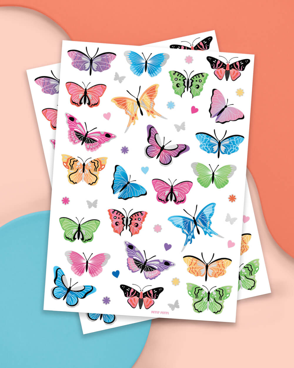 Butterfly Wishes Tats - 46 Foil Temporary Tattoos