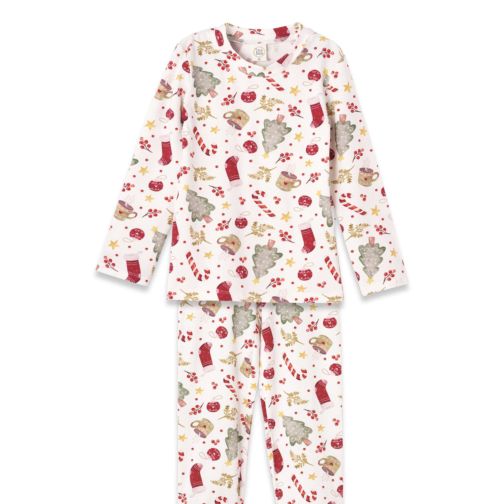 Kids’ Christmas Pajama Set – Soft Bamboo Holiday Sleepwear - Noel