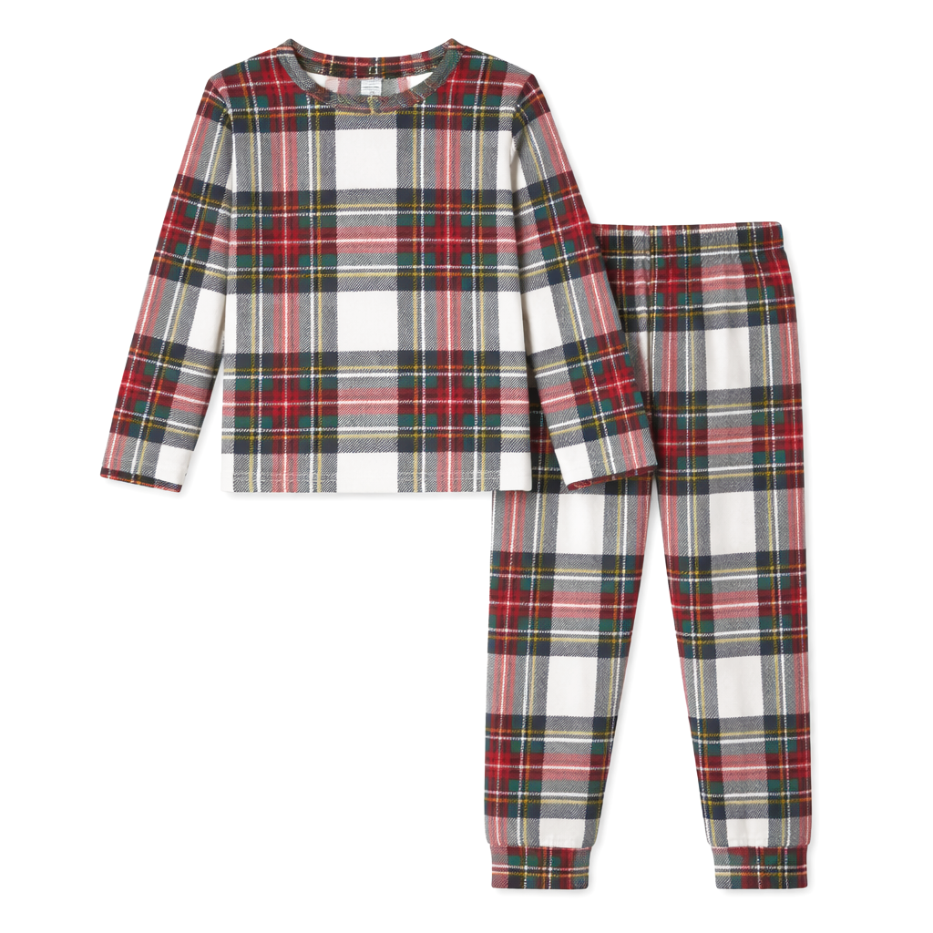 Kids Christmas Plaid Pajamas – Soft Bamboo Holiday Pj's