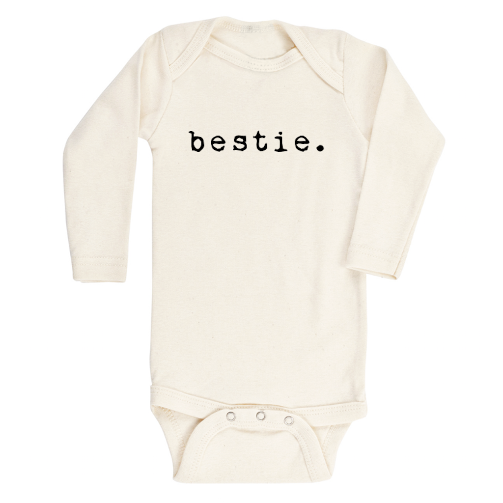 Baby Bestie Graphic Long Sleeve Organic Bodysuit