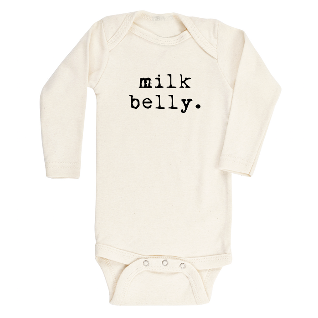 Milk Belly - Long Sleeve Organic Baby Bodysuit