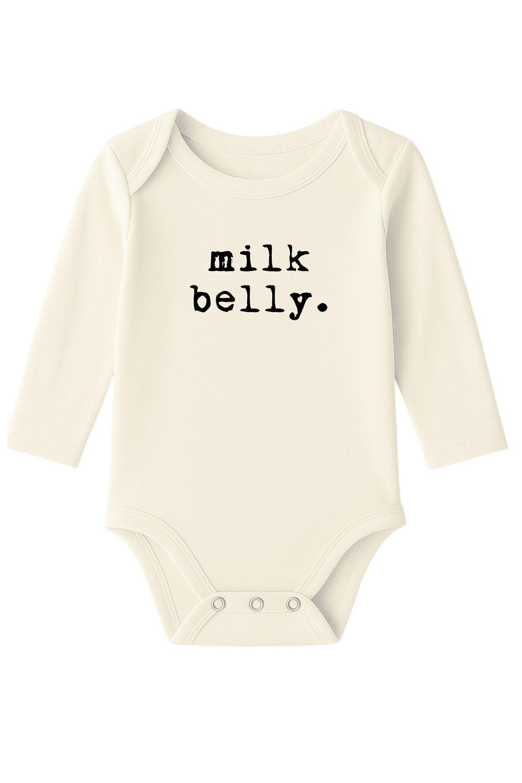 Milk Belly Organic Cotton Baby Bodysuit Long Sleeve