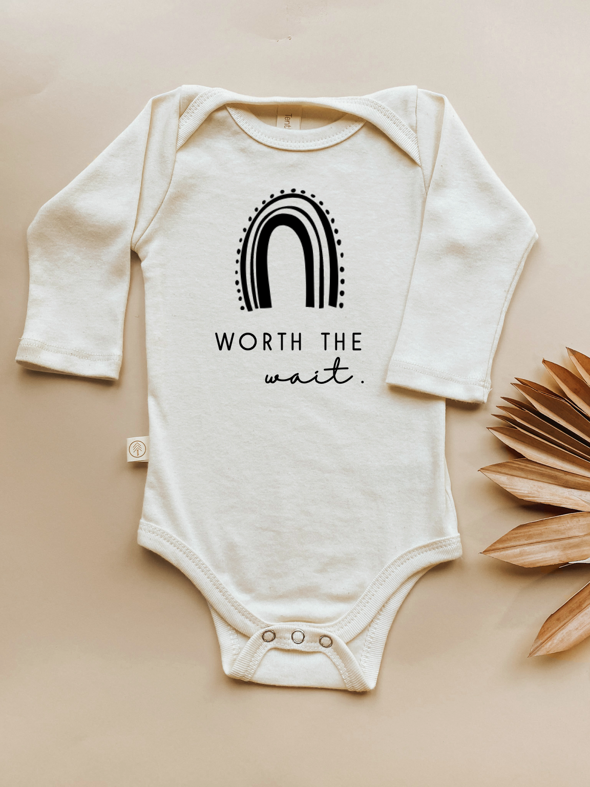 Long Sleeve Bodysuit | Worth The Wait | Organic Cotton