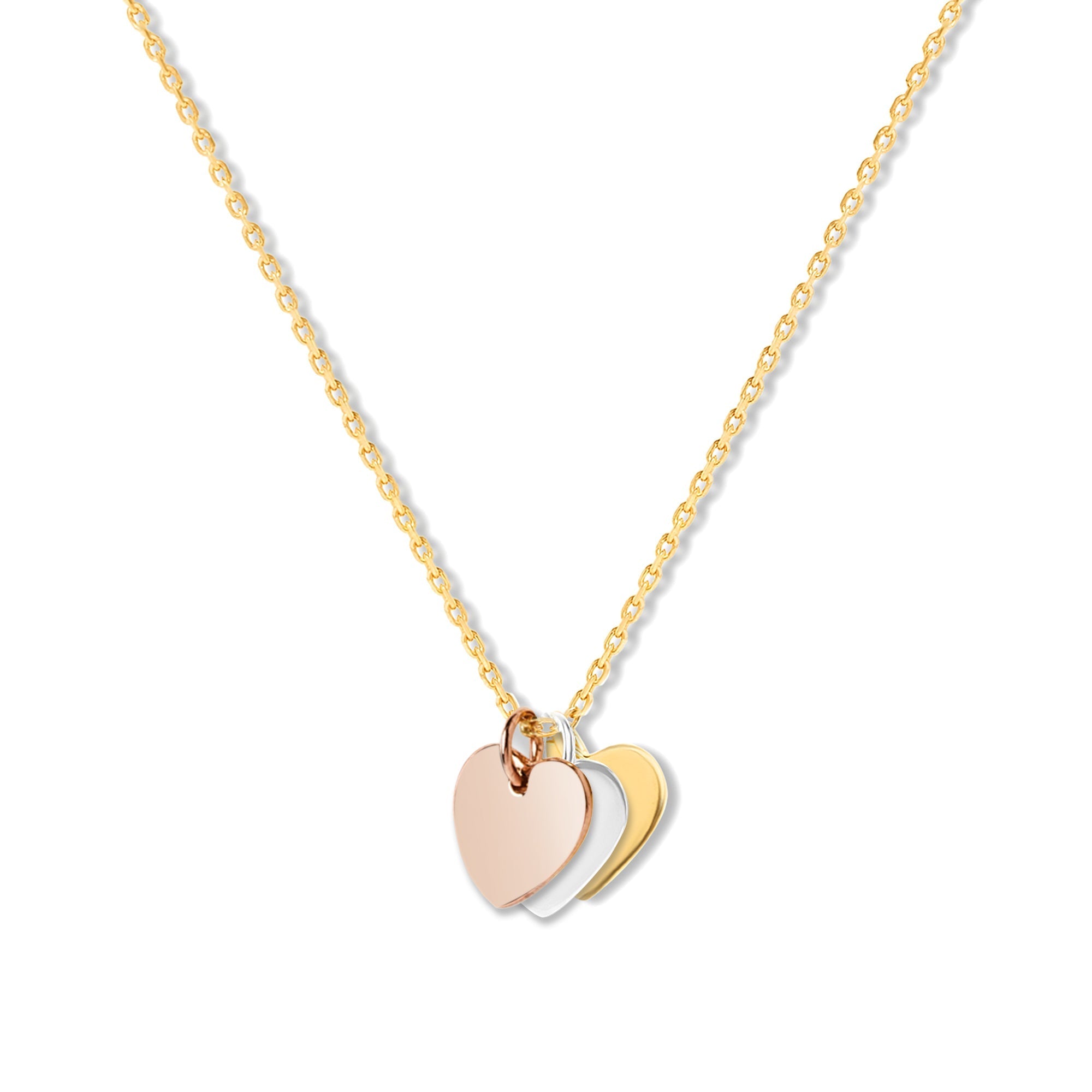 Mysha Personalized Eternal Initial Mixed Metal Heart Pendant