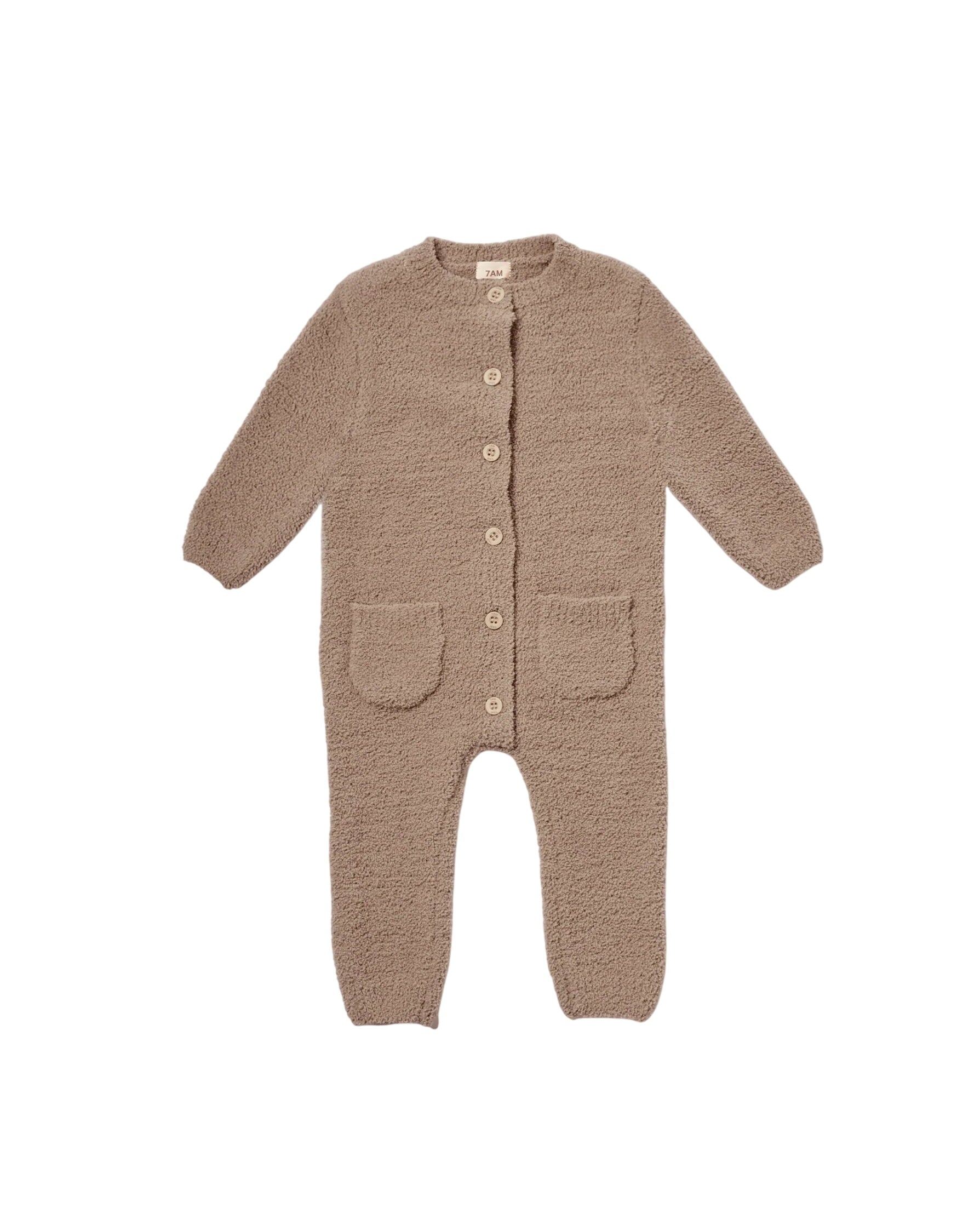 Long Sleeve Jumpsuit - Fuzzy