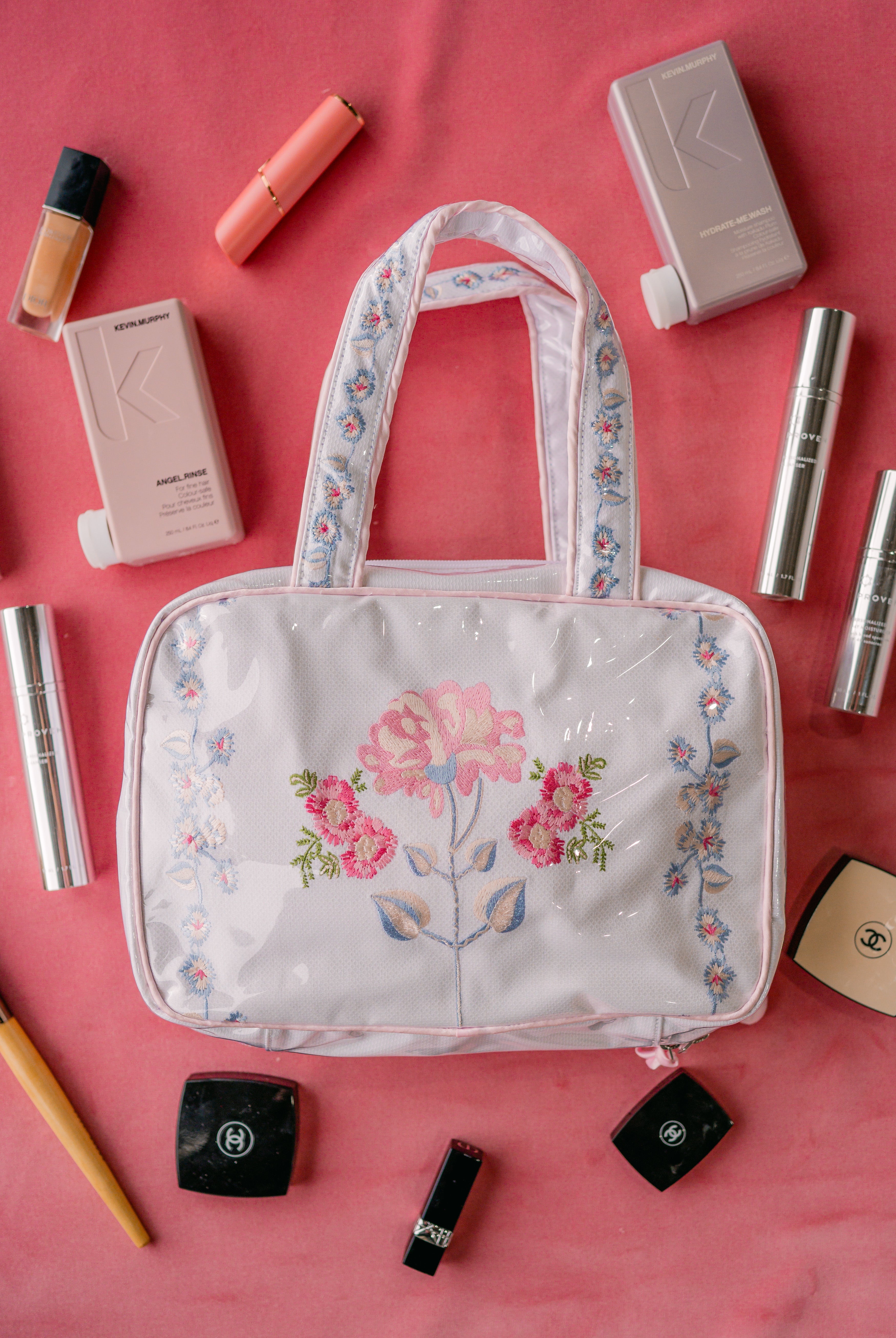 Peony Hanging Cosmetic Bag