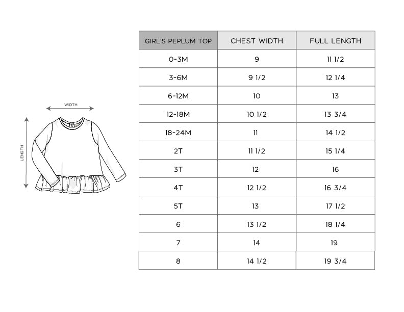 Long Sleeve Peplum Set