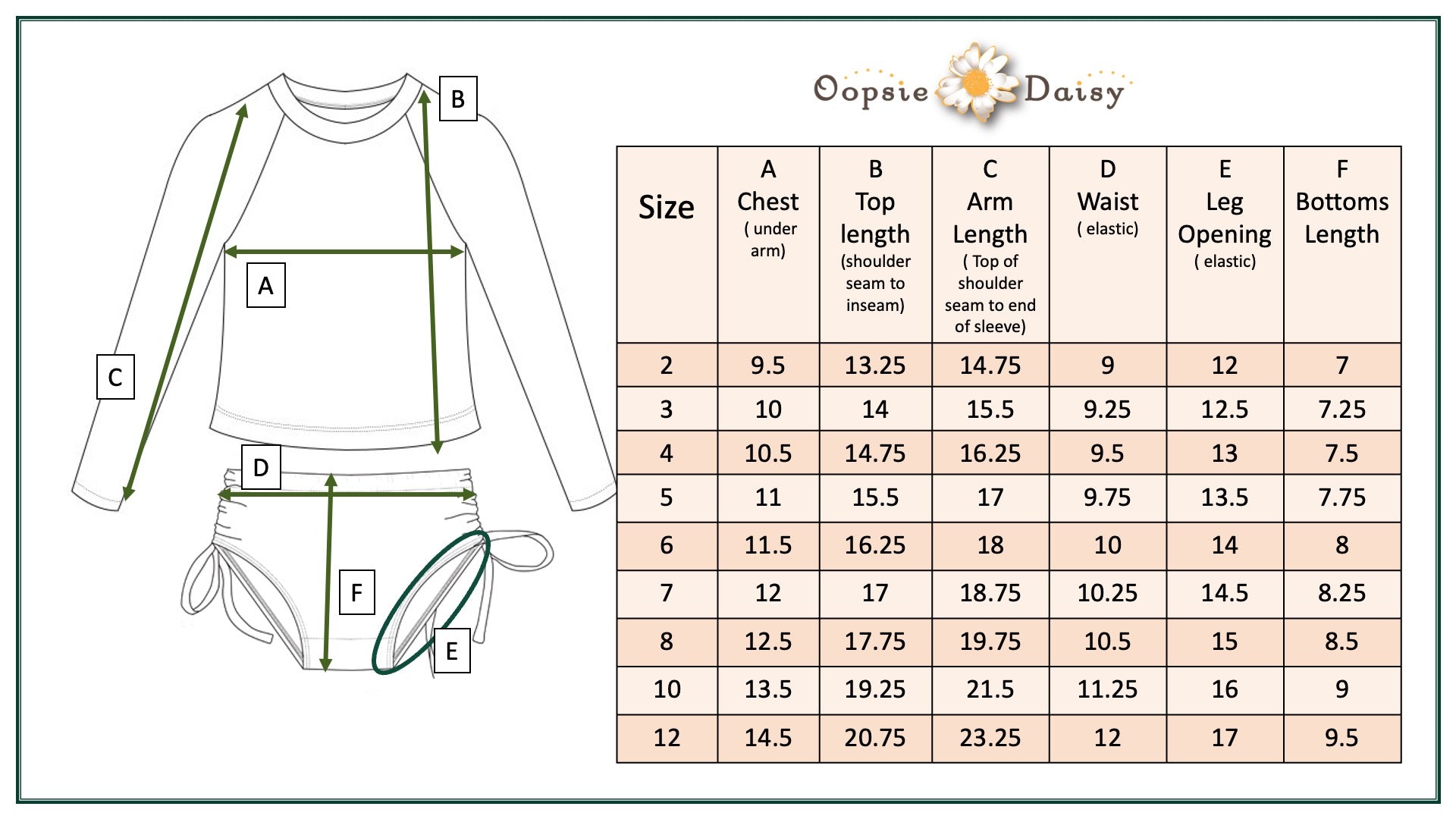 Emily Green Hawaii Long Sleeve Rash Guard Swimsuit