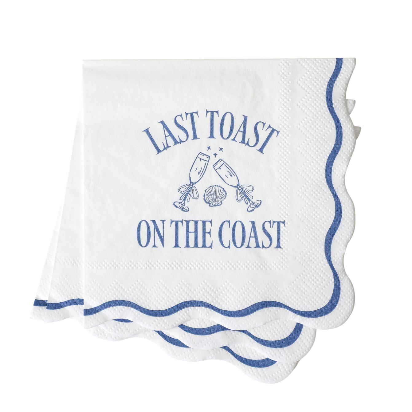 Last Toast On The Coast – Bachelorette Cocktail Napkins