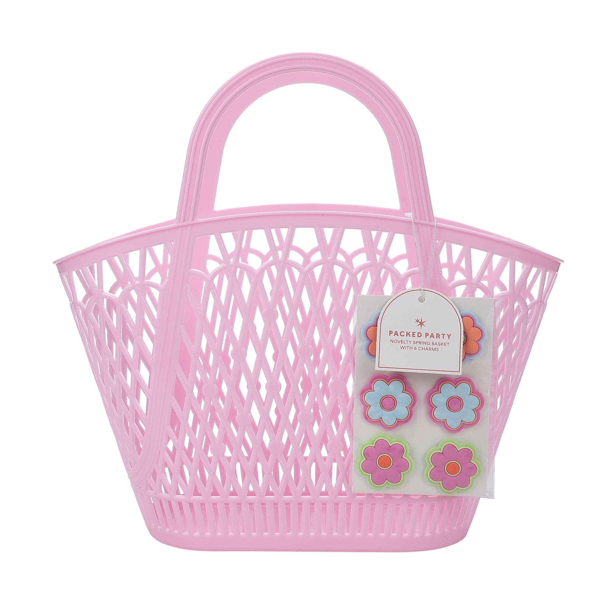 Petal Party Basket With Floral Twisty Charms