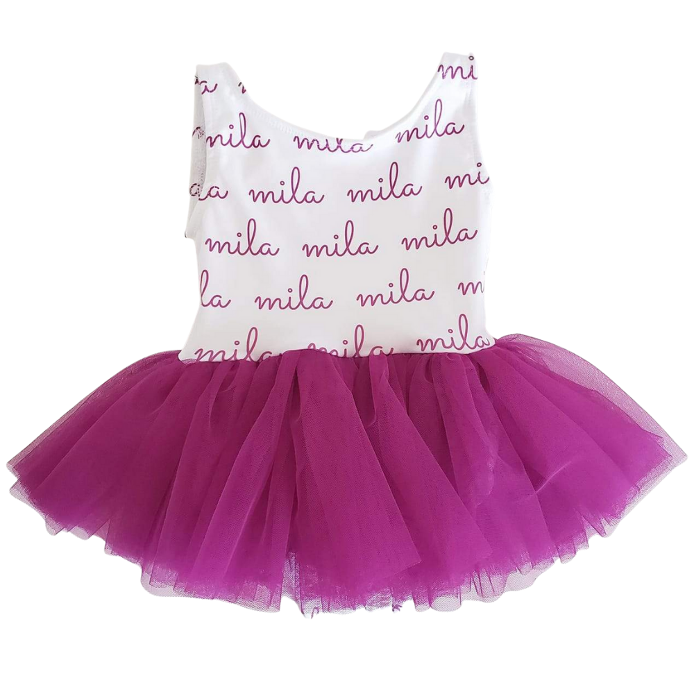 Personalized Tutude - Color Text