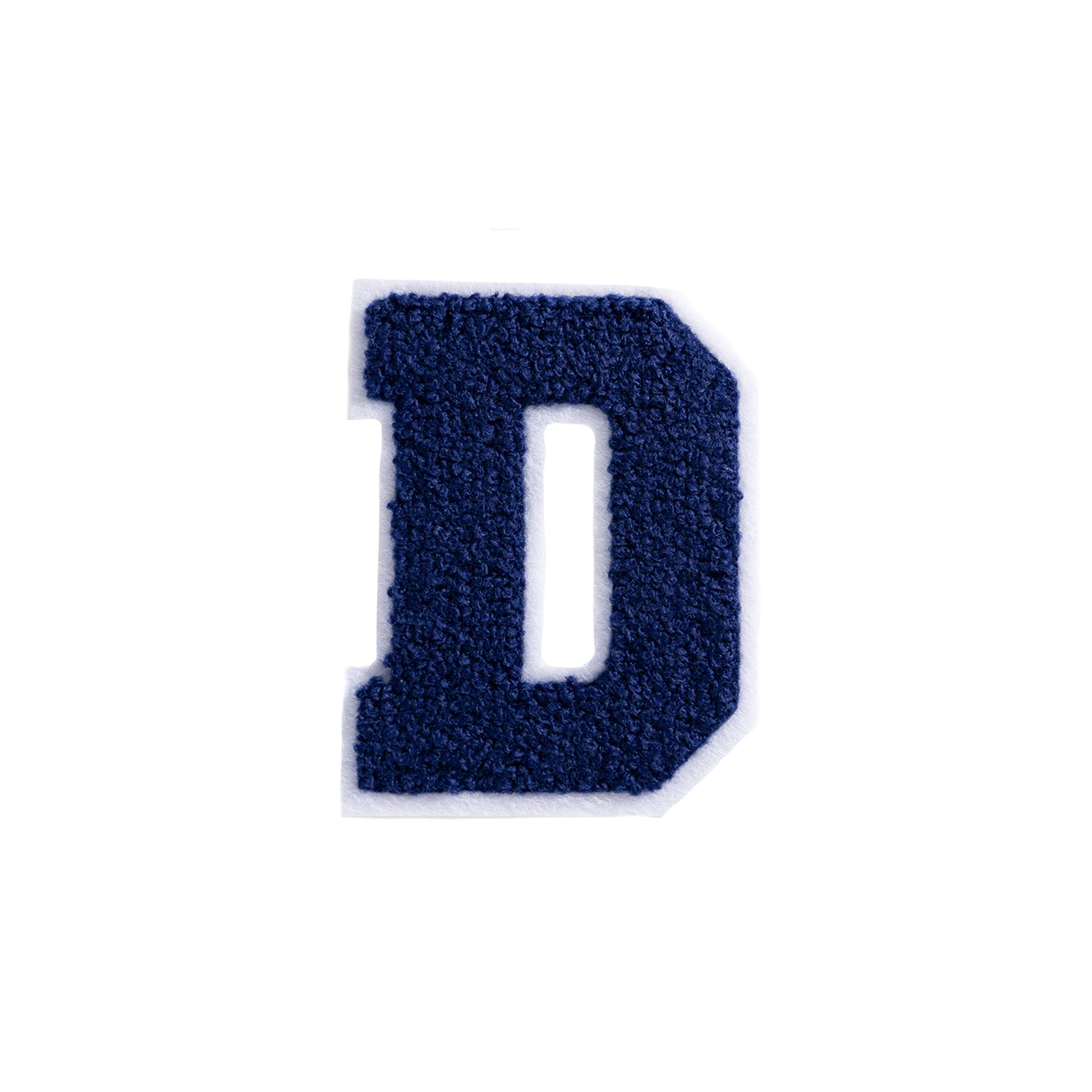 2” Chenille Varsity Letter Patches — Navy