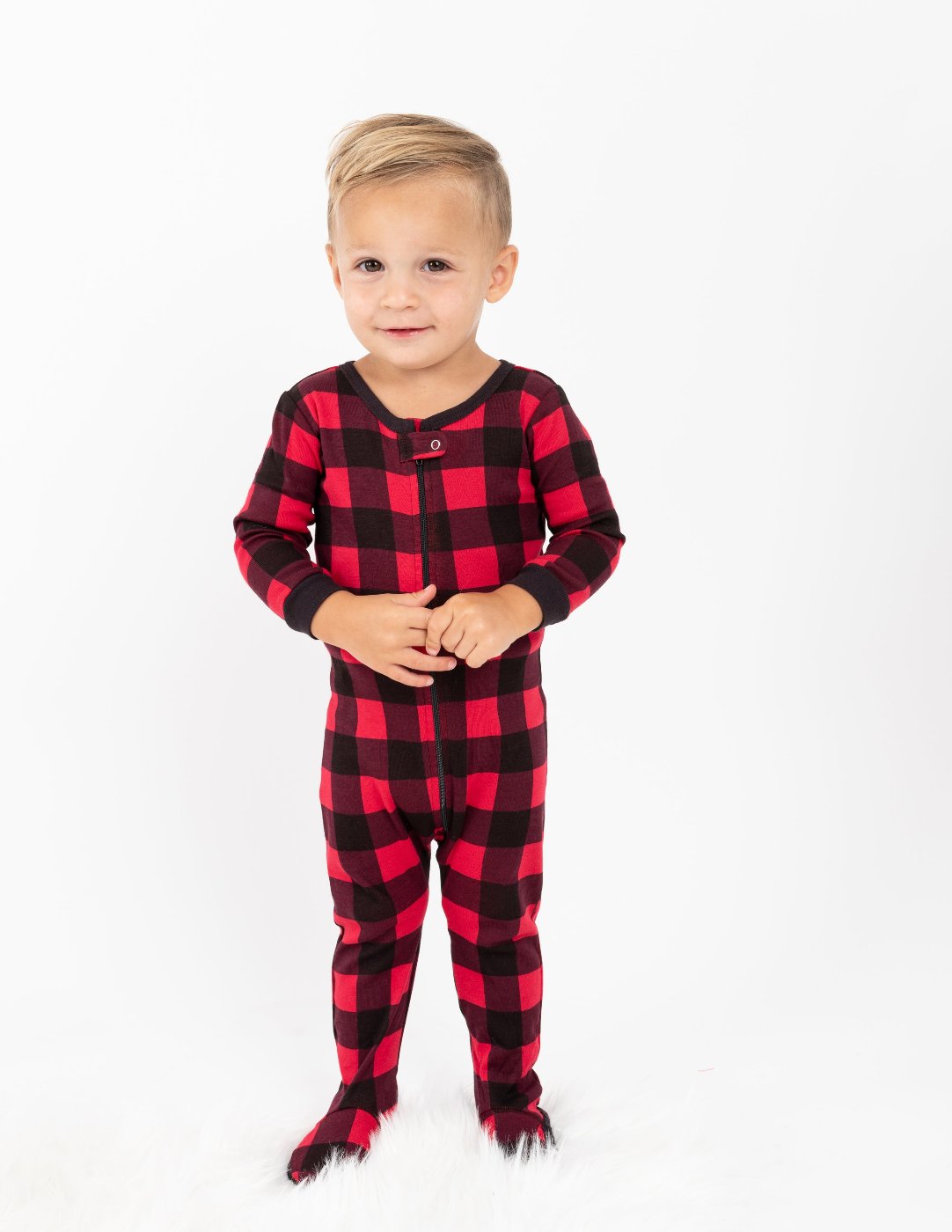 Baby Footed Plaid Pajamas