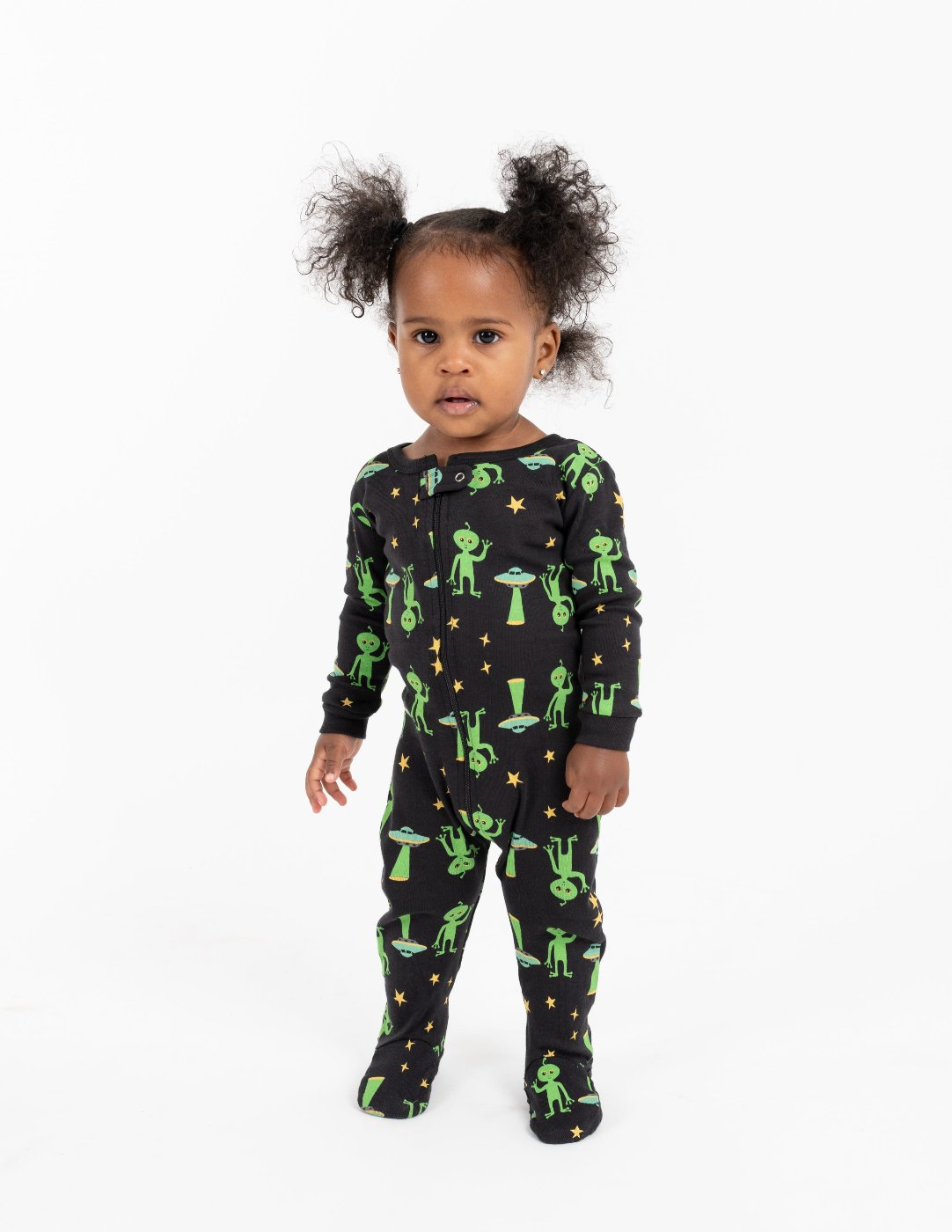 Kids Footed Alien Pajamas