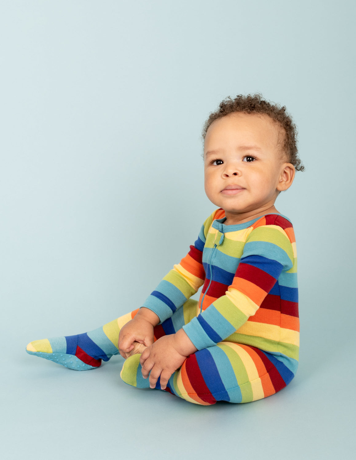 Baby Footed Rainbow Pajamas