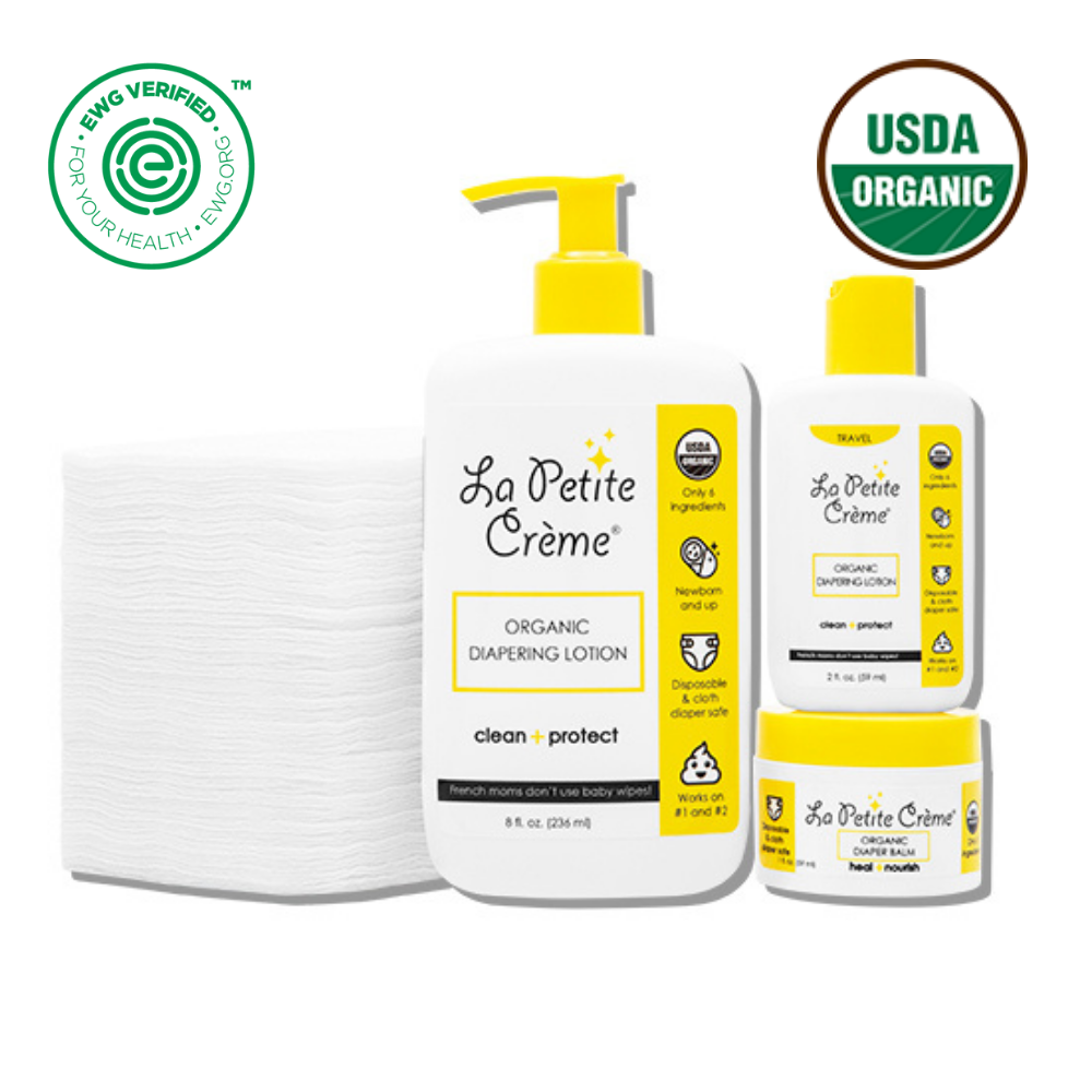 Organic French Diaper Care - Gift Set (disposable Pads)