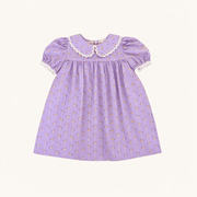 Lace Trim Dress In Purple Carousel