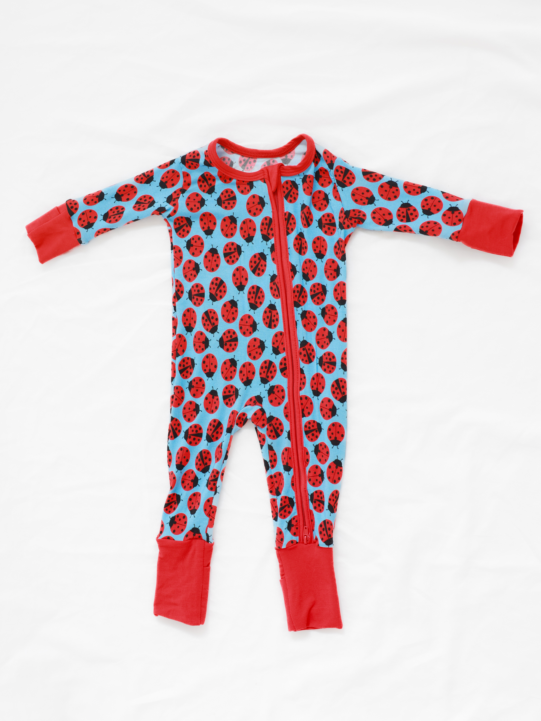 Ladybugs Zip Romper