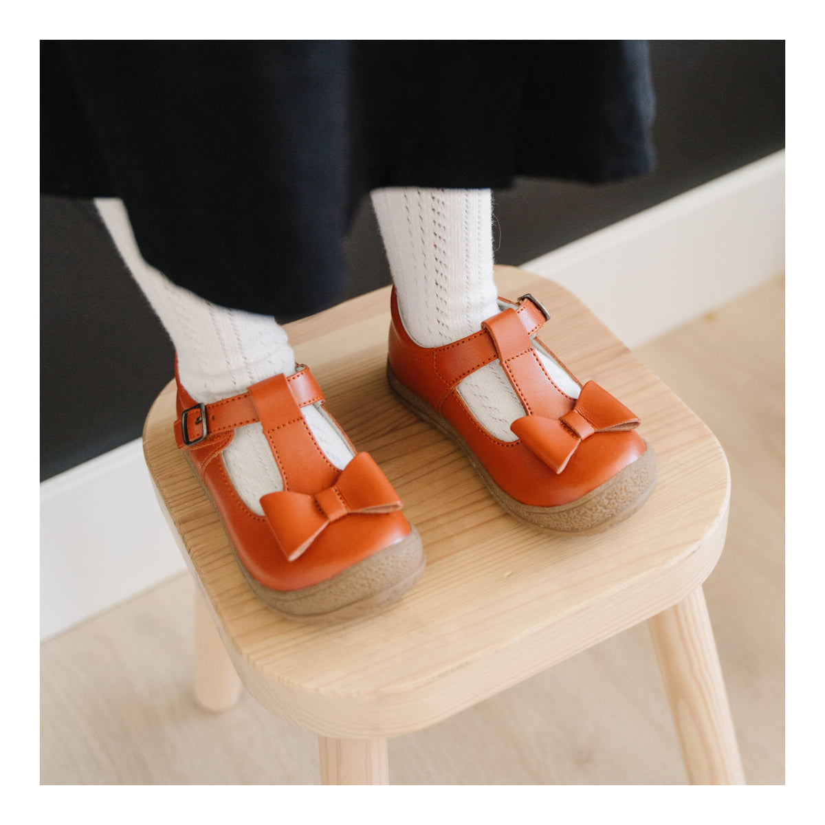 Emma Classic Bow T-strap Mary Jane