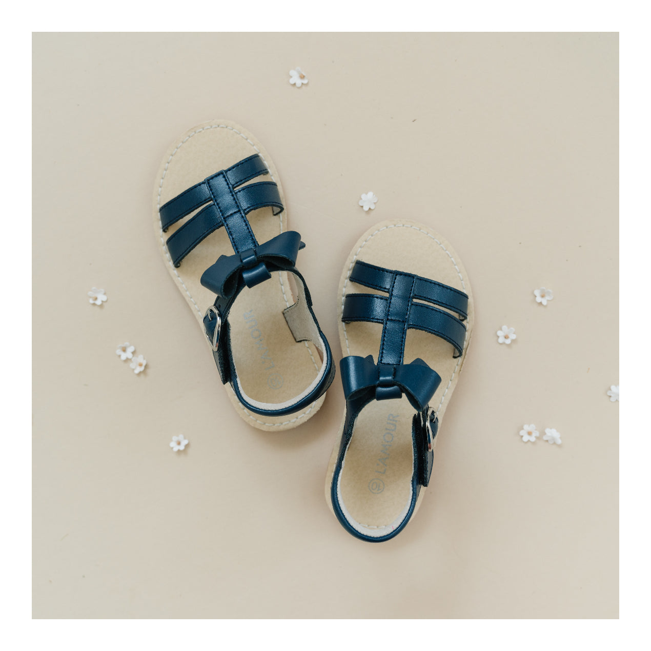 Janie T-strap Bow Sandal