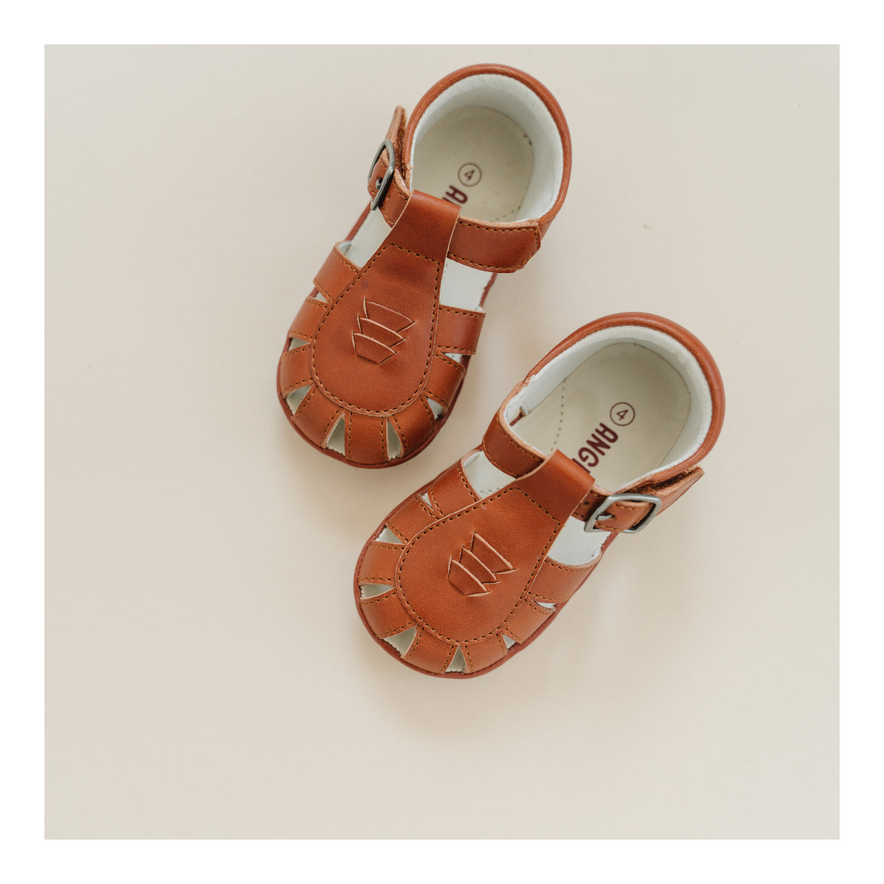 Henry Caged Leather Sandal (baby)
