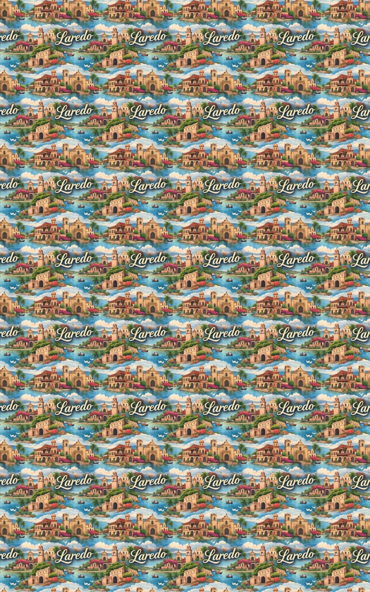 Laredo Border Sunset Wrapping Paper