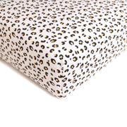 Allie Leopard Bamboo Crib Sheet