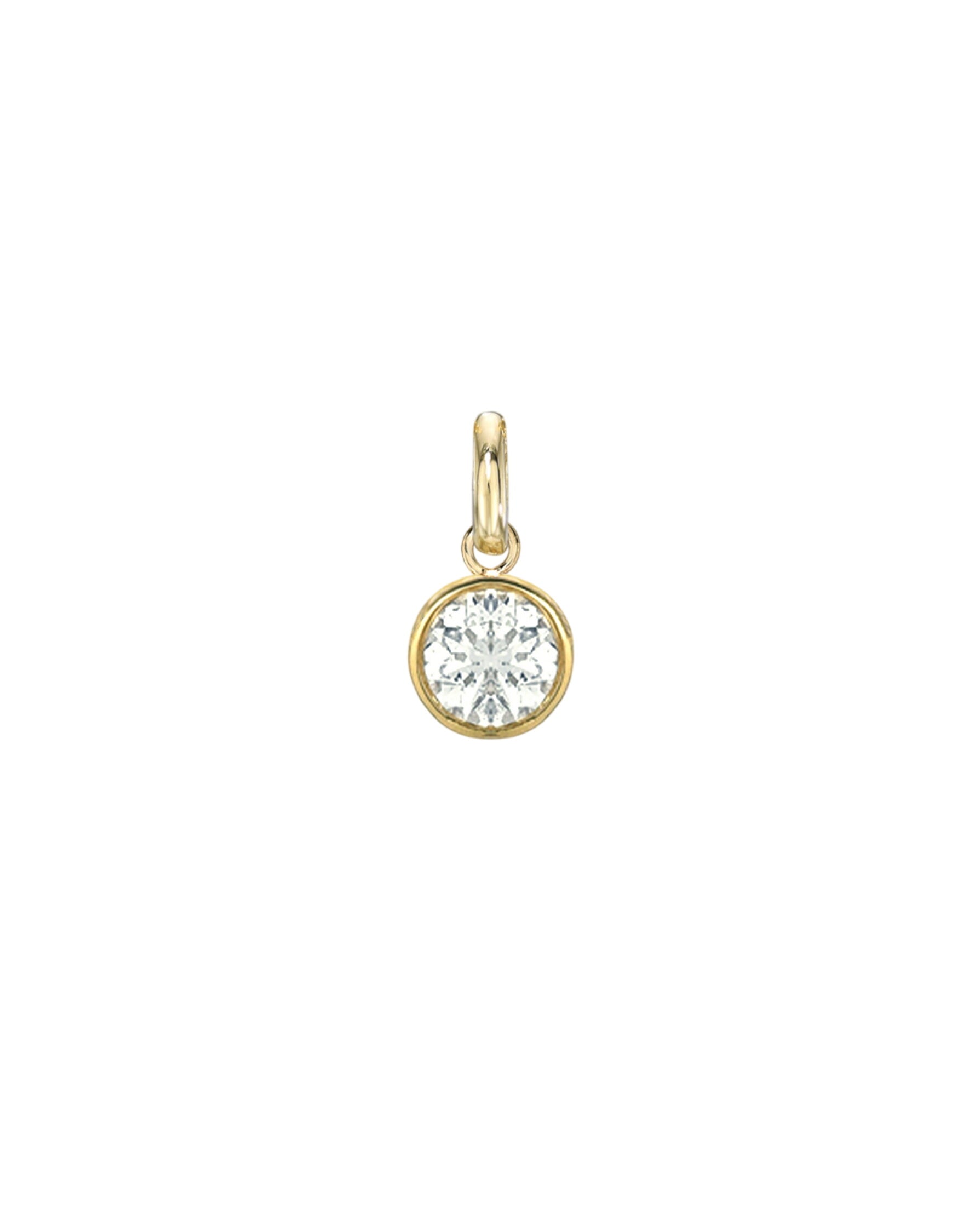 Large Bezel Diamond Pendant