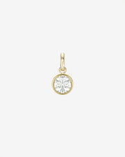 Large Bezel Diamond Pendant