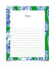 Large Green Ginger Jar Notepad | Notepad By Josil Paperie