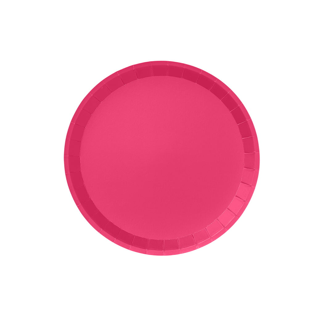 Hot Pink Classic Large Plates (10 Per Pack)